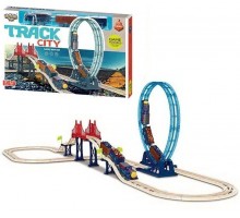 Залізниця трек з петлею Track City Локомотив, вагони (4148)