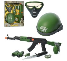 Игровой набор военного, маска, каска, оружие 33510-33580