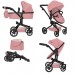Коляска для кукол 2 в 1 Трансформер с сумкой 9695 Carrello Fortuna POWDER PINK Розовая Пудра