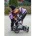Коляска для кукол 2 в 1 Трансформер с сумкой Carrello Fortuna Purple 9695 Фиолетовая