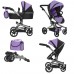 Коляска для кукол 2 в 1 Трансформер с сумкой Carrello Fortuna Purple 9695 Фиолетовая