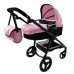 Коляска для кукол Трансформер 2 в 1 с сумкой Carrello Ultra Pink 9696 Розовая