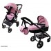 Коляска для кукол Трансформер 2 в 1 с сумкой Carrello Ultra Pink 9696 Розовая