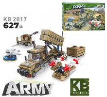 Конструктор для мальчика Военная техника машина, самолет, ракетная установка 627 деталей (КВ 2017)