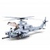 Конструктор Sluban Вертолет Вайпер AH-1Z. 482 детали (0838)