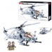 Конструктор Sluban Вертолет Вайпер AH-1Z. 482 детали (0838)