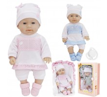 Лялька пупс Baby новонароджений малюк 33 см з ковдрою та соскою (00799)