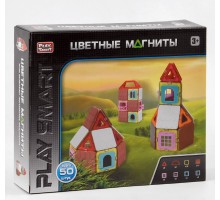 Конструктор магнітний 2471 Play Smart Будиночки 50 деталей, 7 моделей