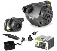 Насос электрический 66642 Intex Аккумуляторный QUICK-FILLTM BATTERY PUMP  заряжаемый от сети и прикуривателя.