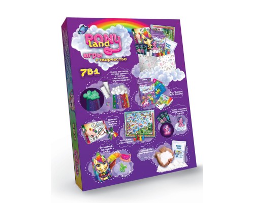 Игровой набор для творчества Пони Ленд 7 в 1 (01-01)