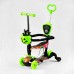 Детский самокат с сиденьем и бампером Best Scooter 5 в 1 Салатовый (10718)