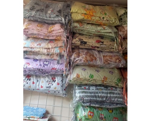 Защита в детскую кроватку. 4 бортика Хлопок 100%